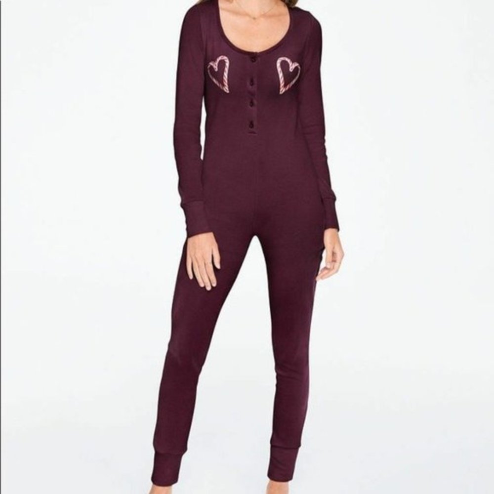 XS VS PINK one piece pajama romper